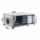 Unidade de filtração para ar de exaustão com motor - 5400m³/h - com pré‑filtro, filtro de bolso e carvão ativado