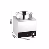 Bain-marie hotpot - 1 pot 6,5L - 200W - totaal 6,5L