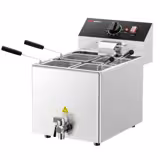 Cuiseur à pâtes électrique – 8 L – 3,25 kW – avec robinet de vidange – incl. 4 paniers