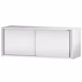 Armadio pensile in acciaio inox PREMIUM - 2000x400mm - con porte scorrevoli - 650mm di altezza