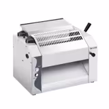 Elektrische deegroller - voor 320mm pasta- & pizzadeeg - deegdikte 0,0 tot 10,0mm - 370W - rvs