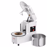 Spirálový hnětač těsta - 42 l / 38 kg - 1 rychlost - odnímatelná mísa a výklopná hlava - časovač - 400 V