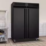 Tiefkühlschrank Edelstahl PREMIUM - GN 2/1 - 1400 Liter - mit 2 Türen - Anthrazit