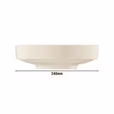  (24 pezzi) CHEF TASTE OF - Piatto da portata/ Piatto - profondo - Ø 240 mm - Crema