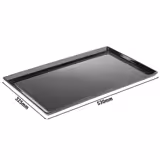 (6 stuks) GN-dienblad FLOAT - Melamine - GN 1/1 - hoogte: 30mm - Zwart - geschikt voor vaatwasser