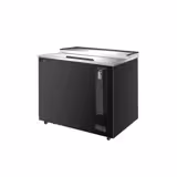 Flessenkoeler bovenlader - zwart - 152L