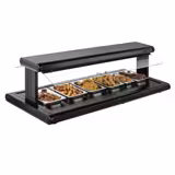 Warmhalteplatte - 1528mm - 1,26 kW - Hygieneschutz aus Glas