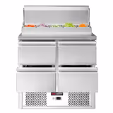 Saladetă Mini ECO - 900x700 mm - 4 sertare - pentru 5x GN 1/6 recipiente