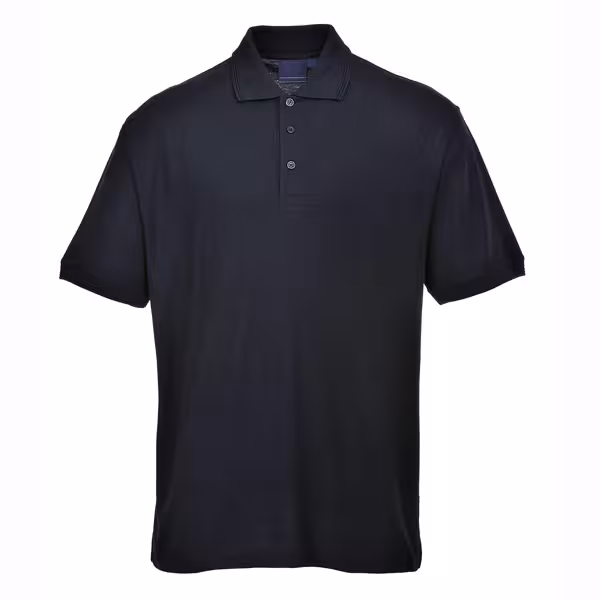 Heren poloshirt - zwart - Maat: L