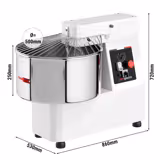 Deegmixer - 53 liter / 44 kg - 2 snelheden - met vaste kom - Timerfunctie