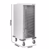 Tepsi arabası - 18 tepsi için EN 600x400