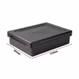 (8 Stück) THERMO FUTURE BOX | Thermobox TAKE AWAY Dinner - 10 Liter - Schwarz