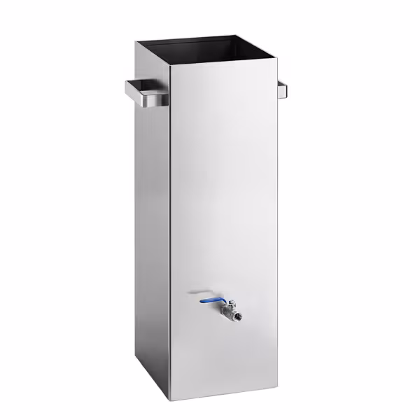 Tank voor het reinigen - 300x480x(H)800mm - RVS - voor kippengrilspiezen