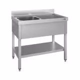 Evier ECO - 1000x600mm - avec fond et 1 cuve à gauche