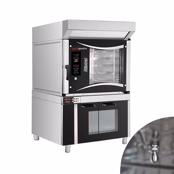 فر همرفتی برقی شیرینی پزی - دیجیتالی - 5xEN600x400 همراه هود و کابینت مایه زنی