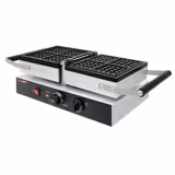 Wafelijzer - Enkel - Mechanisch - 1,6kW - Brusselse wafels - met 180° draaifunctie - met timer