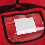 Pizzabezorgtas - voor 5 pizzadozen - 43x43cm - rood