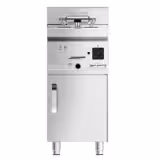 Elektrische friteuse - 10 liter - 9kW - met aftapkraan - op gesloten kast - 1-deurs