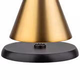 (4 pcs) LED Table Lamp - CONE MINI - Rechargeable - Cordless - 3-step dimmable - Ø130mm - Gold - with Charging Dock