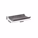 (6 pcs) GN 1/4 Gastronorm Tray - ELEMENT - Melamine - 265x162mm - Height: 35mm - Grey