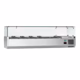 Kühlaufsatzvitrine ECO - 1400x395mm - 6x GN 1/3