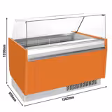 Eistheke LIAM - 1560mm - Statisch - für 13+13x 5 Liter Eisbehälter - Orange