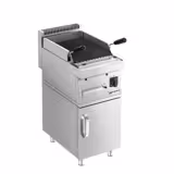 Gas Lavasteingrill - 5,5 kW - Grillrost neigbar - inkl. Unterbau mit 1 Tür
