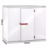 Cámara de refrigeración - 2,43 x 3,13 m - altura: 2,1 m - 13,20 m³ / Célula refrigerada