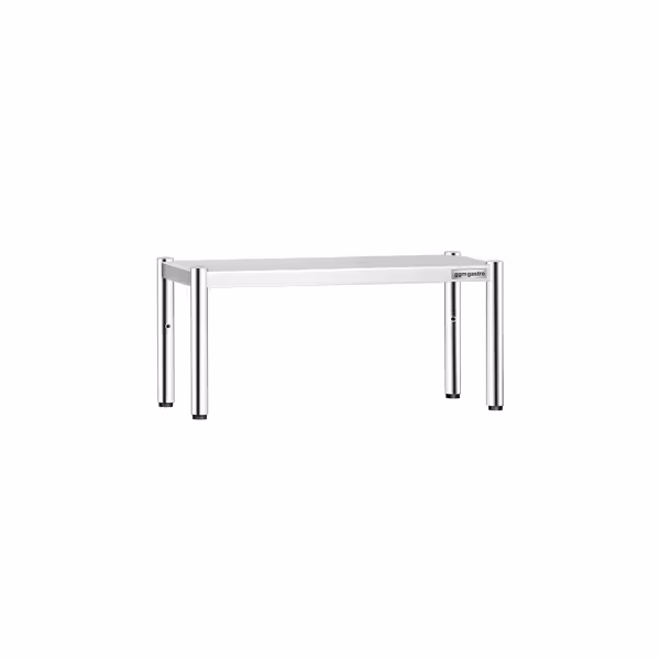 Rvs etagère PREMIUM - 1 niveau - 800x370mm - met verstelbare poten