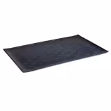 (6 Stück) GN-Tablett 1/1 - DARK WAVE - Melamin - Höhe: 20mm - Schwarz