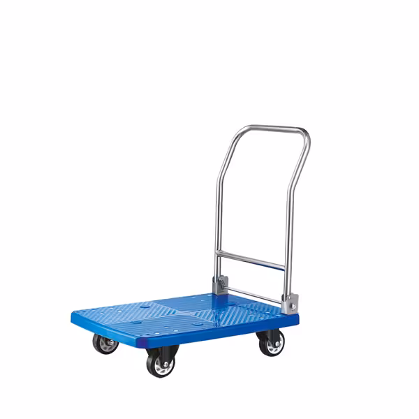 Transportwagen - 480x730mm - 1 legbord - kunststof - opvouwbaar