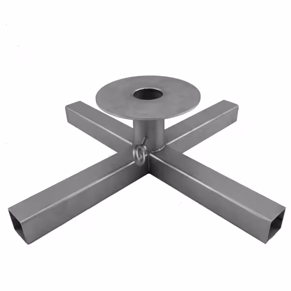 Spiesstandaard voor dönergrill - handkruis - 350x350x98mm - RVS - geschikt voor DUI6R, DUI8R, DUI10R