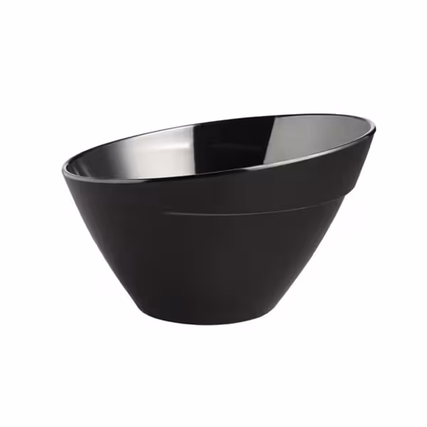 (6 pcs) Coupe - BALANCE - Mélamine - 400ml - carré - 145x145mm - Profondeur : 90mm - Noir