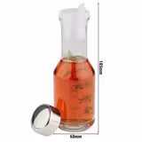 (6 stuks) oliefles/azijnfles - 200ml - glas - Hoogte: 185mm