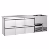 Direct Draw Beer Dispenser / Kegerator PREMIUM - 2500x700mm - 6 Drawers
