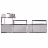 Holzkohlegrill BERLIN - 1360mm - Edelstahl