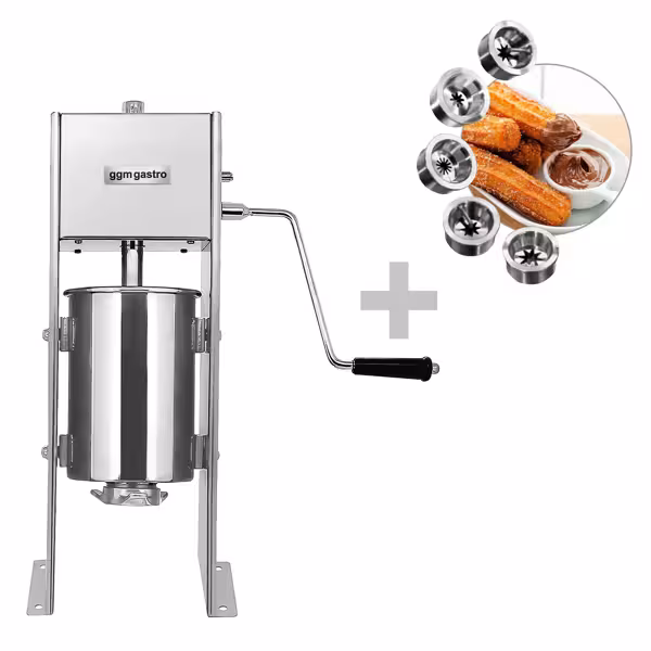 Commercial Churros Machine - 5L - Manual - with 5 Churro Nozzles