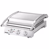 ROBAND | Presse à Panini / Gril de contact – 3,1 kW – plaque supérieure rainurée & plaque inférieure lisse – Surface de cuisson : 500 × 275 mm