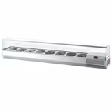 Countertop Prep Well / Refrigerated Topping Unit PREMIUM PLUS - 1976x413mm - 8x GN 1/3