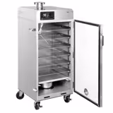 Forno affumicatore - Professionale - Digitale - con 6 ripiani - su ruote - Nero
