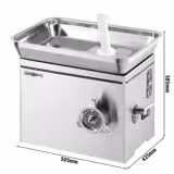 Elektrický mlýnek na maso č. 22 - 350 kg/h - 1,1 kW - s chlazením - perforovaný kotouč 4,5 mm