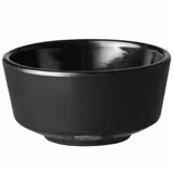 (6 szt.) Miseczka okrągła - FLOAT - Melamina - 0,15l - rund - Ø 90mm - Czarny