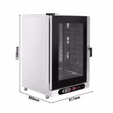 Electric Commercial Combi Oven - Digital Controls - 10x GN 1/1 or 10x EN 600x400 - incl. Automatic washing system, Wi‑Fi & USB, Humidity control