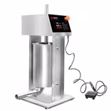 Electric Sausage Filler & Churro Maker - 15L - 90W - Stainless Steel - incl. foot control & 3 sausage-filler nozzles