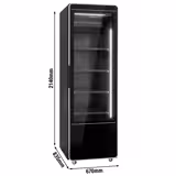 Commercial Beverage Display Fridge – 560 Litres – Frameless Design – Single Glass Door with Coloured LED Lighting