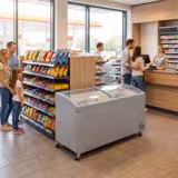 Lada congelatoare - 1320x650mm - 286 litri - cu capac din sticlă