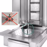 Gas Doner Kebab Grill (Shawarma/Gyros) - 5 Burner - up to 80kg - 16.25kW - incl. 2 splash guards & 2 double doors