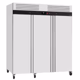 Commercial Upright Freezer ECO – Stainless Steel – 2100 L – 3 Stainless Steel Doors – Plastic Interior Door Lining