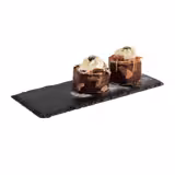 (6 st) Naturskifferplatta - 300x120 mm - svart