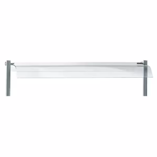 Glazen afdekplaat - gebogen - 1500x400x3mm - voor BVI800 & BVI800-4